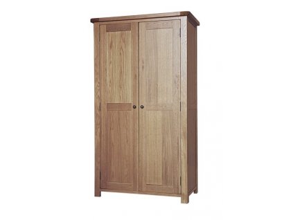 Dubová šatní skříň SRDW20 108x58x193, rustikální dřevěný nábytek