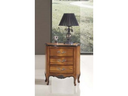 Noční stolek AM369, Italský stylový nábytek, provance (dekoru AM ořech červotoč)