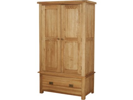Šatní skříň SOW30 se zásuvkou, 108x58x194, dubový nábytek