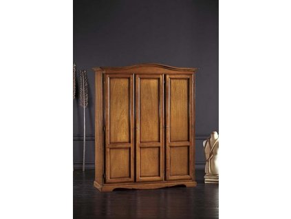 Šatní skříň AM313, Italský stylový nábytek, provance (dekoru AM ořech červotoč)