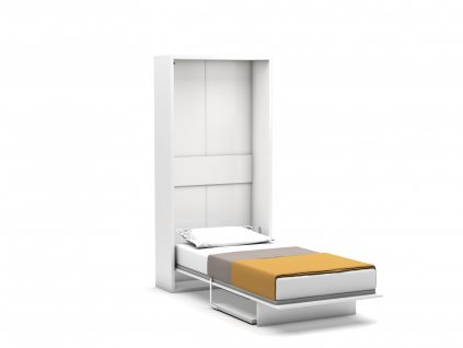Jednolůžková sklápěcí postel Diva Happy Desk (Barva MULTIMO bílá matná)