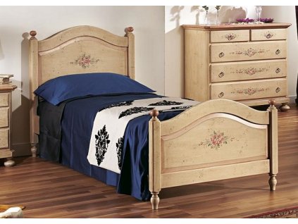 3066 2 jednoluzkova postel amz1437a malovany stylovy nabytek
