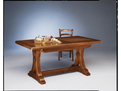 Jídelní stůl, rozkládací AMZ743B, Italský stylový nábytek (dekoru AM ořech červotoč)