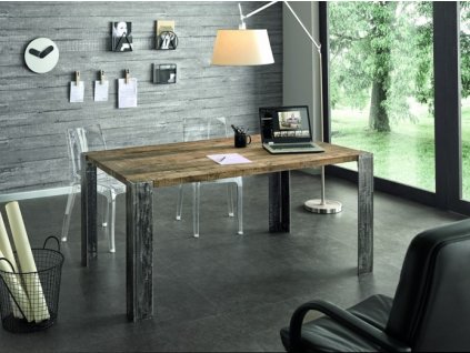 Jídelní stůl AMZPT004, industriální nábytek (podnože AM GA001)