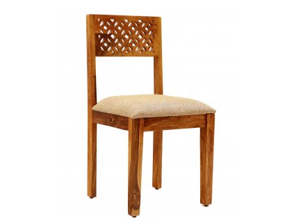 Jídelní polstrovaná židle MIRA CHT z masívu palisandru