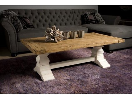Chalupářský stylový konferenční stolek z masivu borovice Amanda 135x75x45