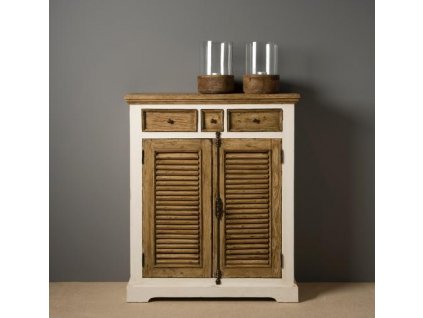 Chalupářská stylová komoda z masivu borovice Amanda100x40x120