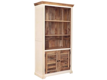 9606 5 luxusni designova knihovna agni 100x190x45 z masivu mango