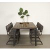 Rustikální jídelní stůl s industriálními prvky Basto (Rozměr 100x180)