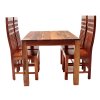 Jídelní sestava Gani pro 4 osoby, indický nábytek z masivu