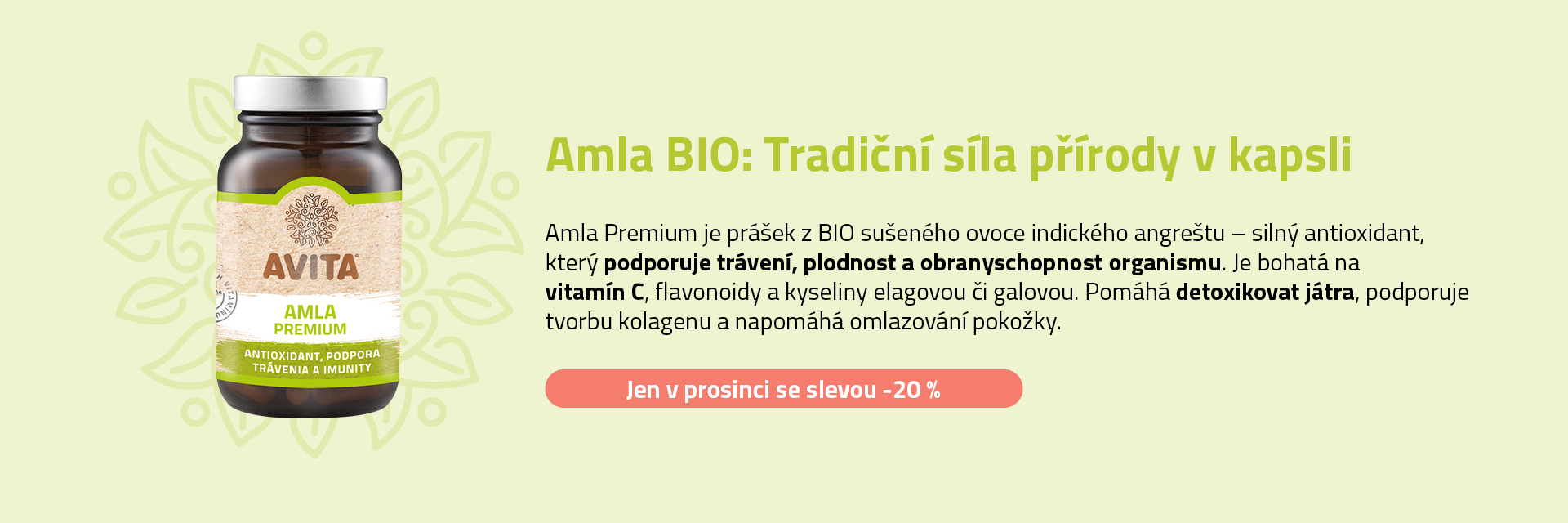 Amla Bio tradicni sila prirody v kapsli