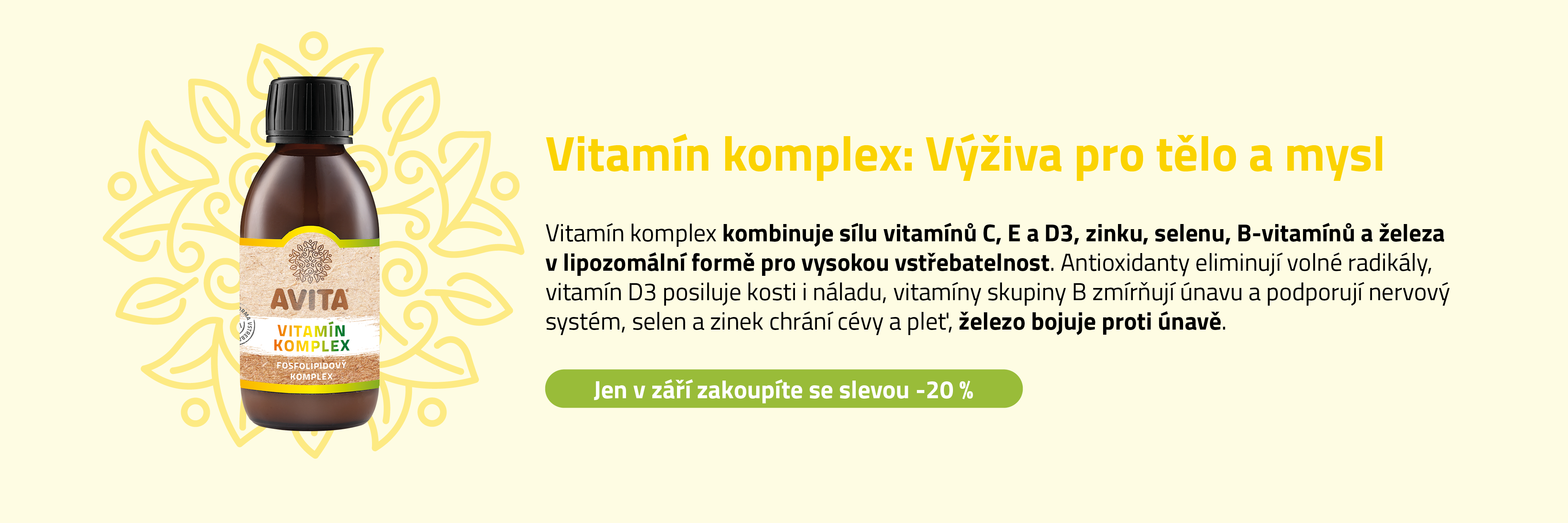 Vitamin komplex výživa pro tělo a mysl