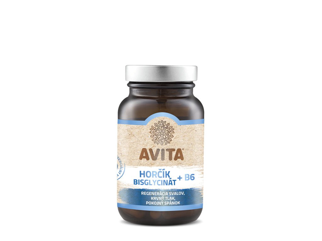AVITA Hořčík Bisglycinát + B6 – 90 kapslí