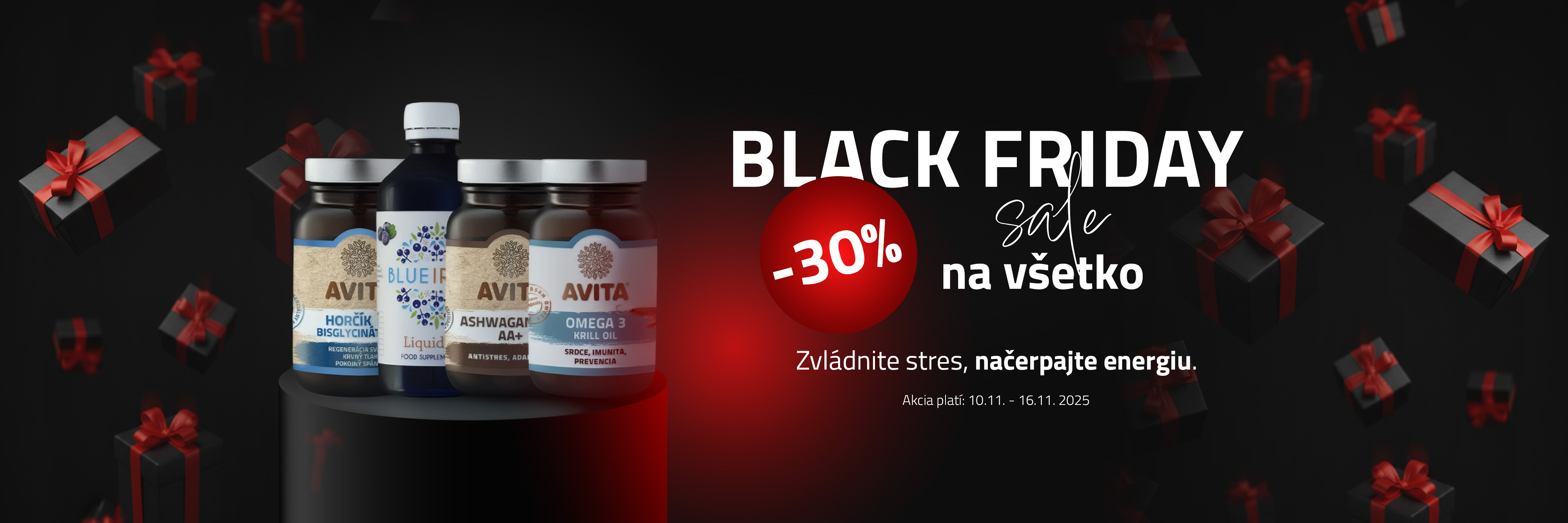 Black Friday -30 % na vsetko 2025