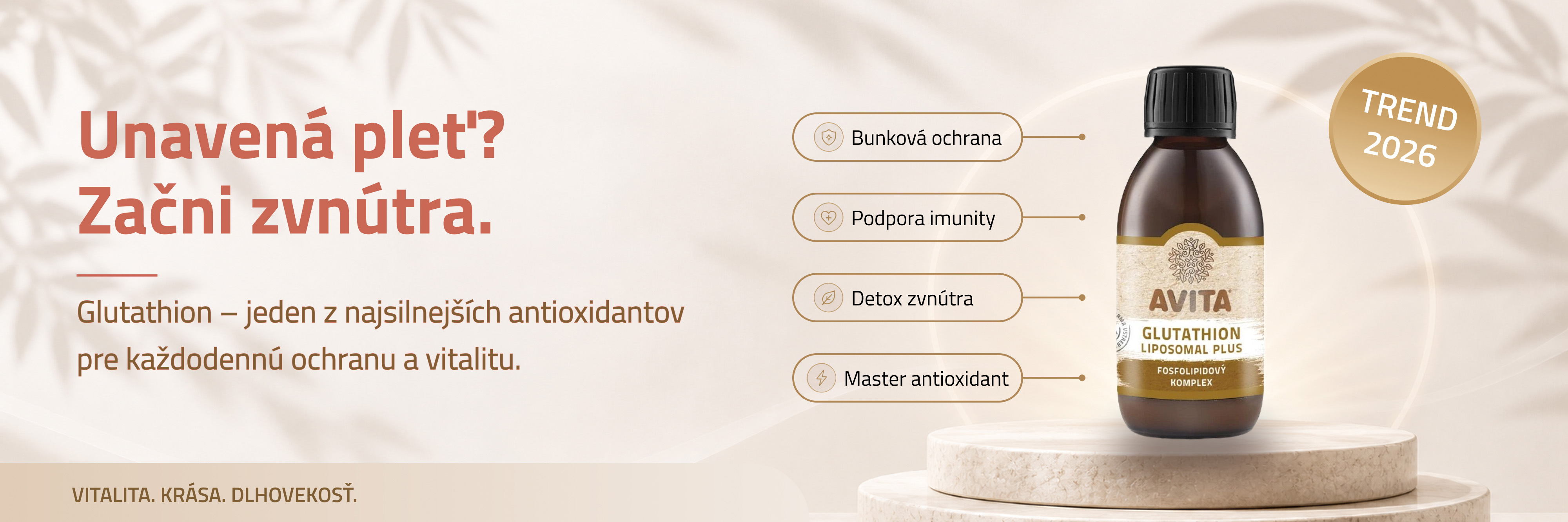 Glutathión: Prečo je majster antioxidant najväčším beauty a longevity trendom roku 2026