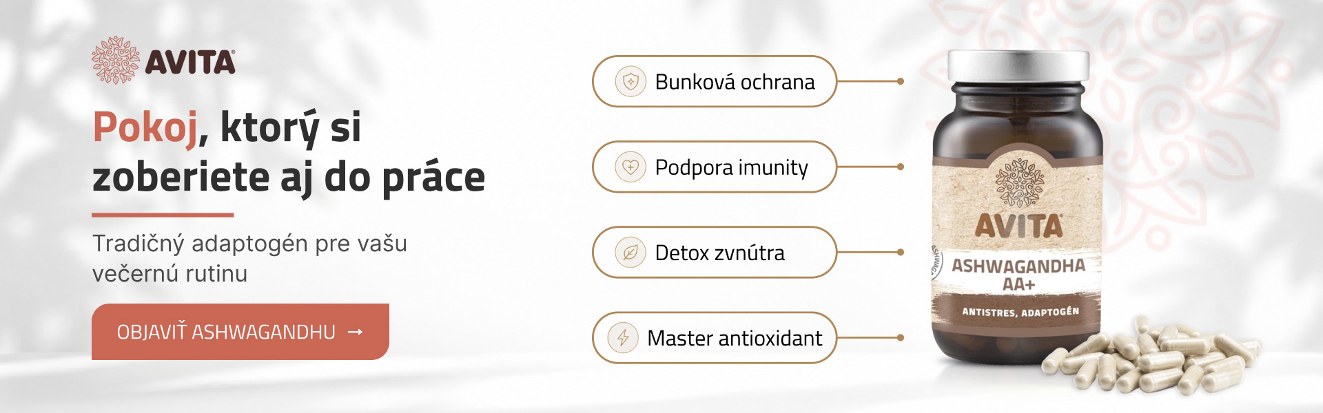 Pokoj, ktory si zoberiete aj do prace