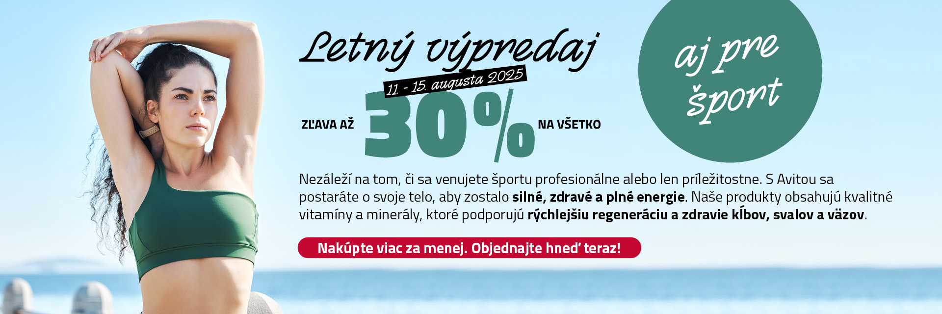 Letny vypredaj -30 banner Avita sport sk