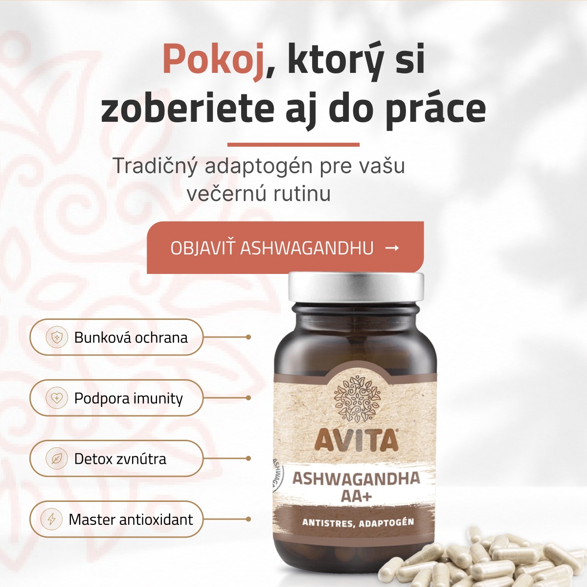 Pokoj, ktory si zoberiete aj do prace