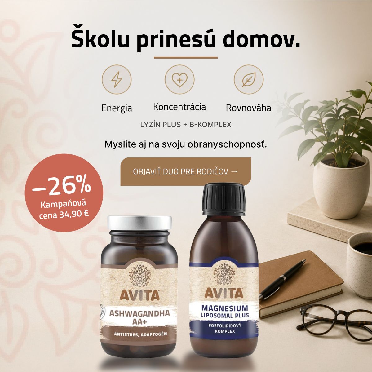 9. Skolu prinesu domov Antistres duo