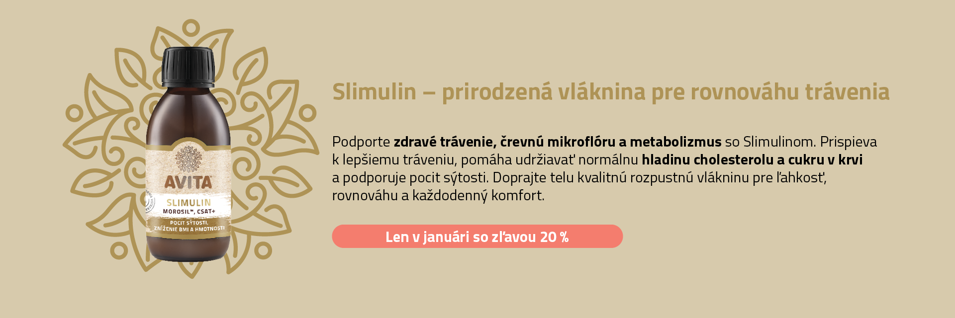 Slimulin prirodzena vlaknina pre rovnovahu travenia