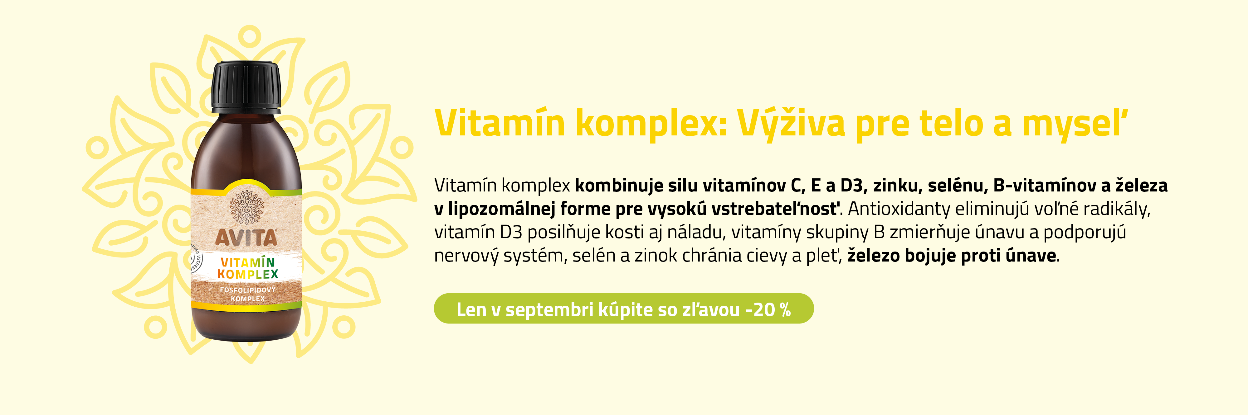 Vitamin komplex vyziva pre telo a mysel
