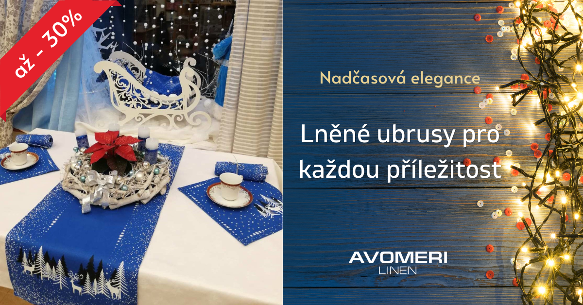 Lněné ubrusy a soupravy na stůl