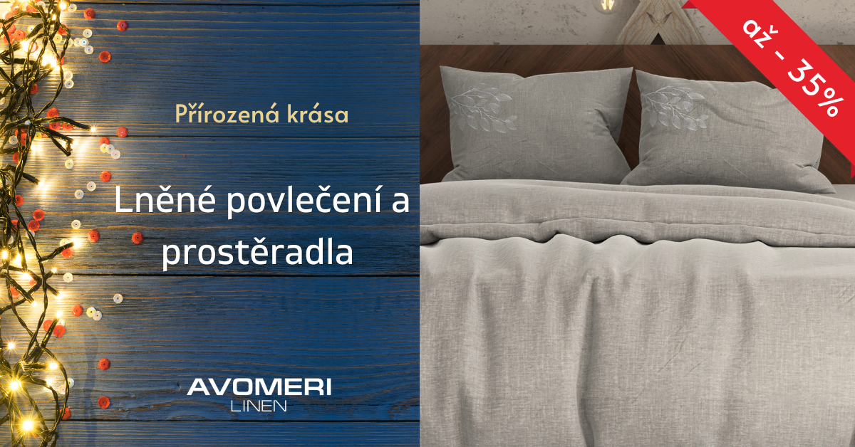 Lněné ložní povlečení a prostěradla
