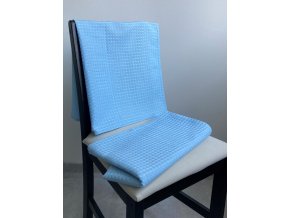 Vaflový ručník 50x70 cm (modrý)  Směs lnu a bavlny