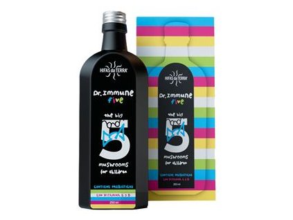 Dr. Immune Five for Children 250 ml (Reishi, Žampion, Hlíva, Shiitake a Chaga pro děti)