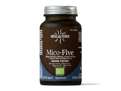 Mico-Five Immune System 70 kapslí Bio (Reishi, Maitake, Shiitake, Žampion, Chaga)