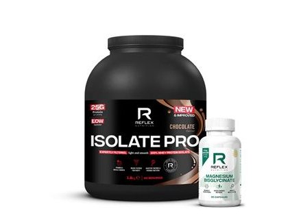 Isolate PRO 1,8kg čokoláda + Magnesium 90 kapslí ZDARMA