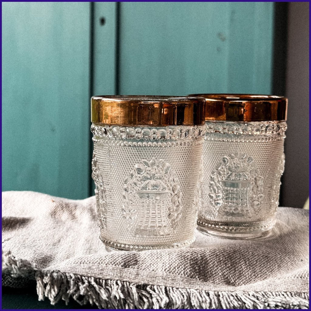 vintage skleničky