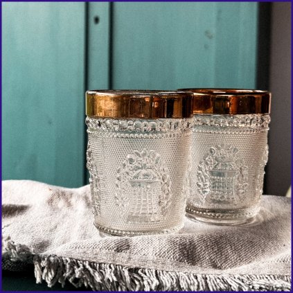 vintage skleničky