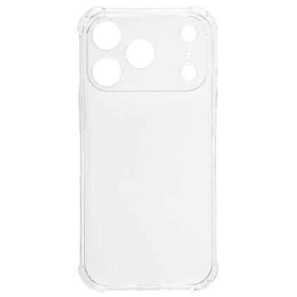 Průhledný silikonový kryt se zvětšenou ochranou rohů pro iPhone 17 Pro