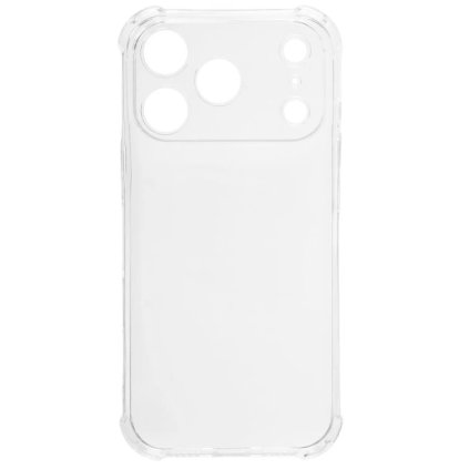 Průhledný silikonový kryt se zvětšenou ochranou rohů pro iPhone 17 Pro Max