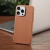 Hnědý koženkový kryt pro iPhone 17 Pro