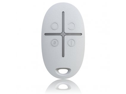 Ajax SpaceControl bezdrôtový diaľkový ovládač biely