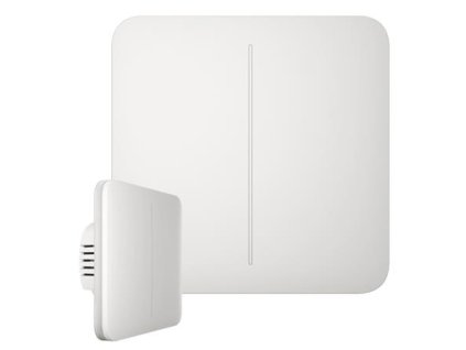 Ajax SoloButton (2-gang) white (45120) - Tlačidlo pre LightSwitch (spínač radenia 5)