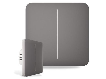 Ajax SoloButton (2-gang) grey (46017) - Tlačidlo pre LightSwitch (spínač radenia 5)