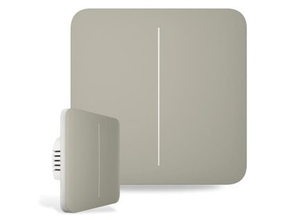 Ajax SoloButton (2-gang) olive (46019) - Tlačidlo pre LightSwitch (spínač radenia 5)
