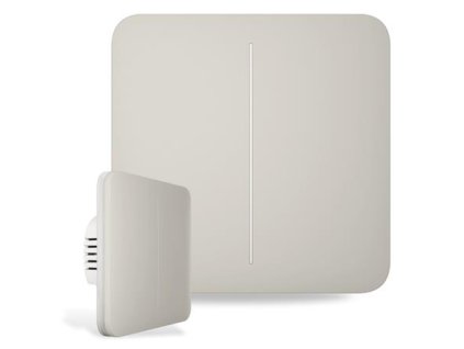 Ajax SoloButton (2-gang) oyster (46020) - Tlačidlo pre LightSwitch (spínač radenia 5)