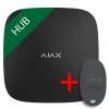 SET Ajax Hub black + Ajax SpaceControl black - ZADARMO