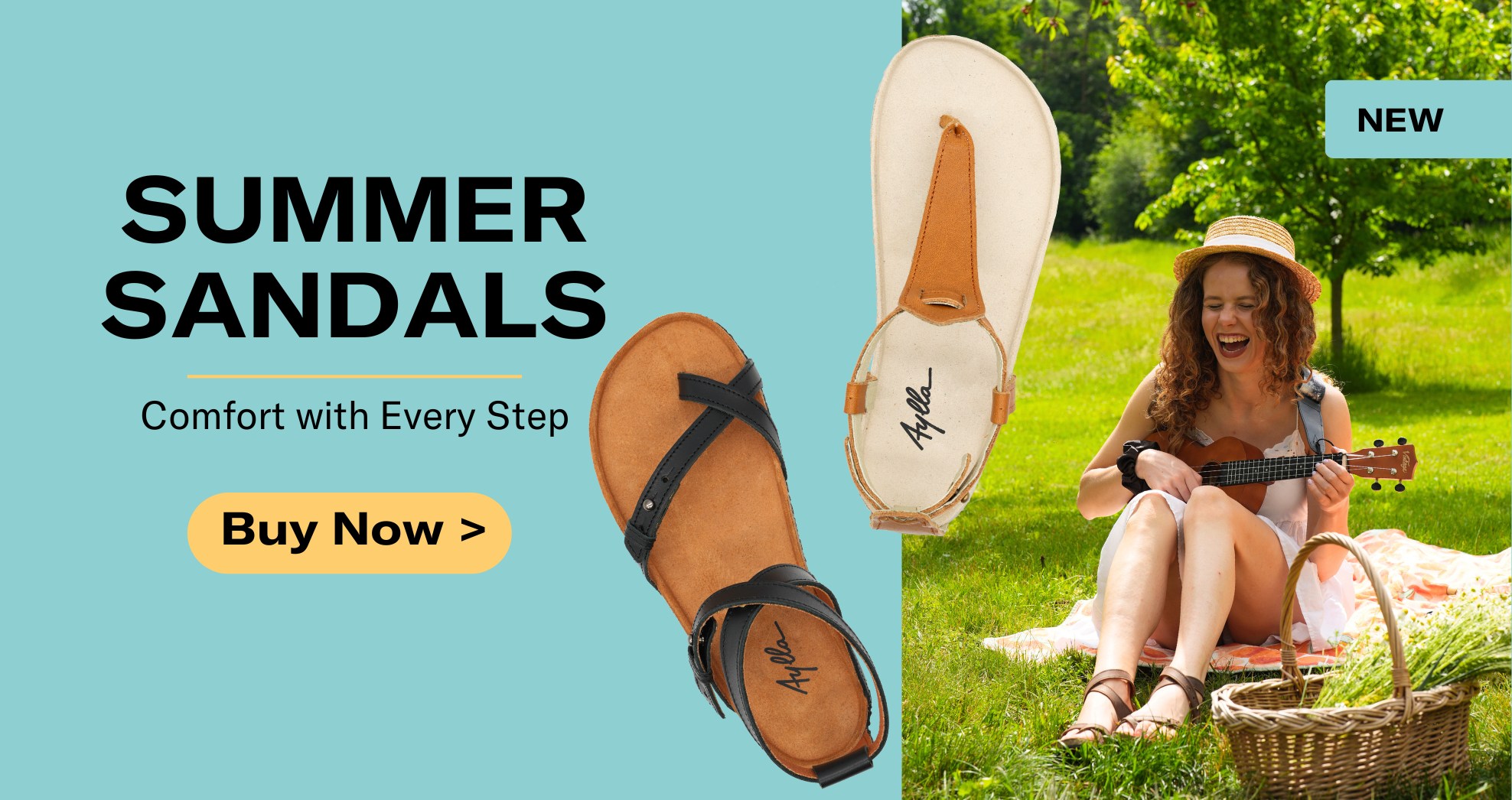 Comfort at every step - Aylla sandals