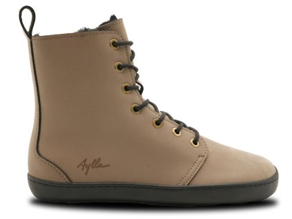 Damske-barefoot-boty-zimni-mocca-syntetika-aylla-chiri-vegan-vnejsi-pohled