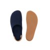 Panska-barefoot-boty-pantofle-tmave-modra-natural-vlnene-aylla-wasi-shora-pohled
