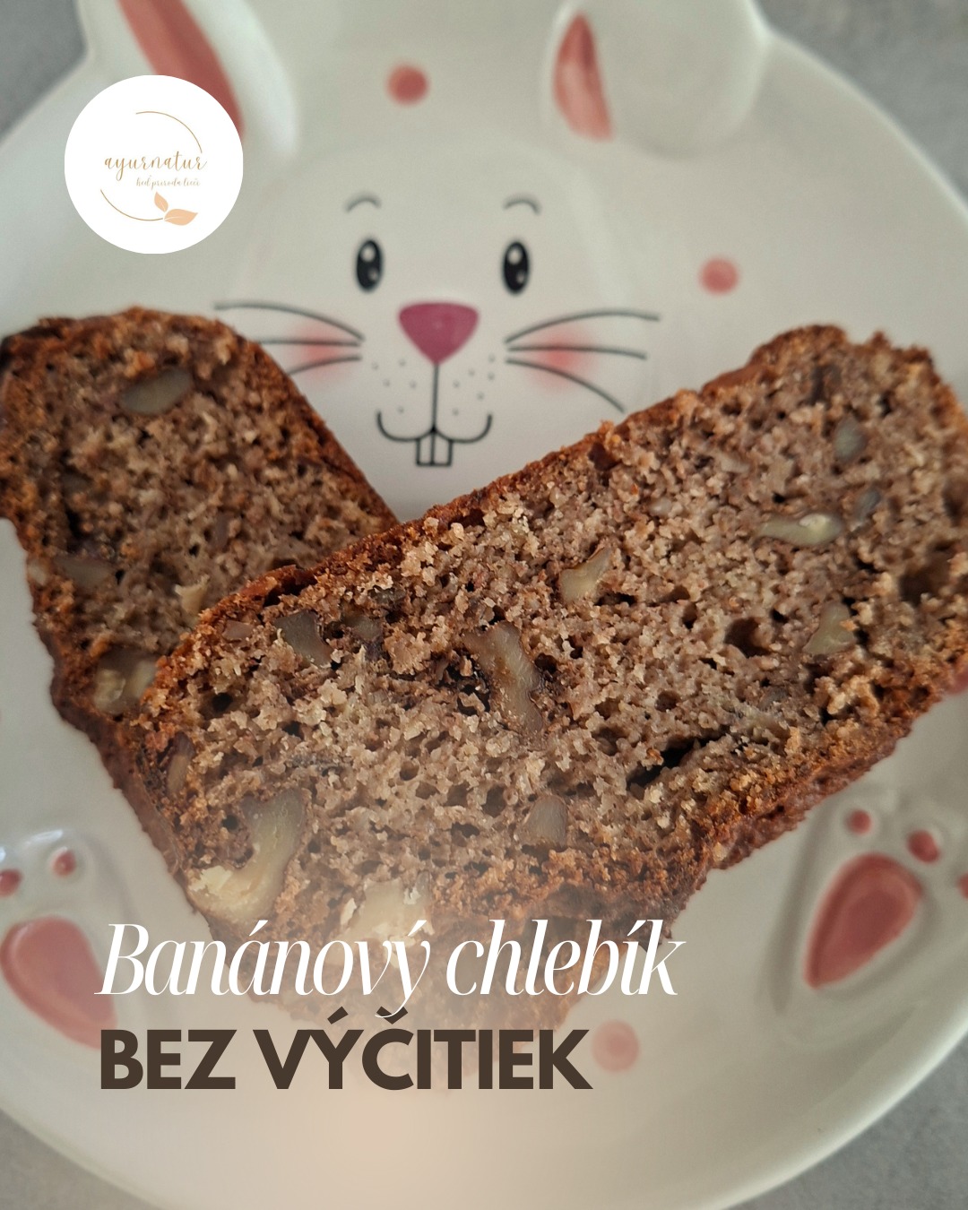 Banánový chlebík bez výčitiek