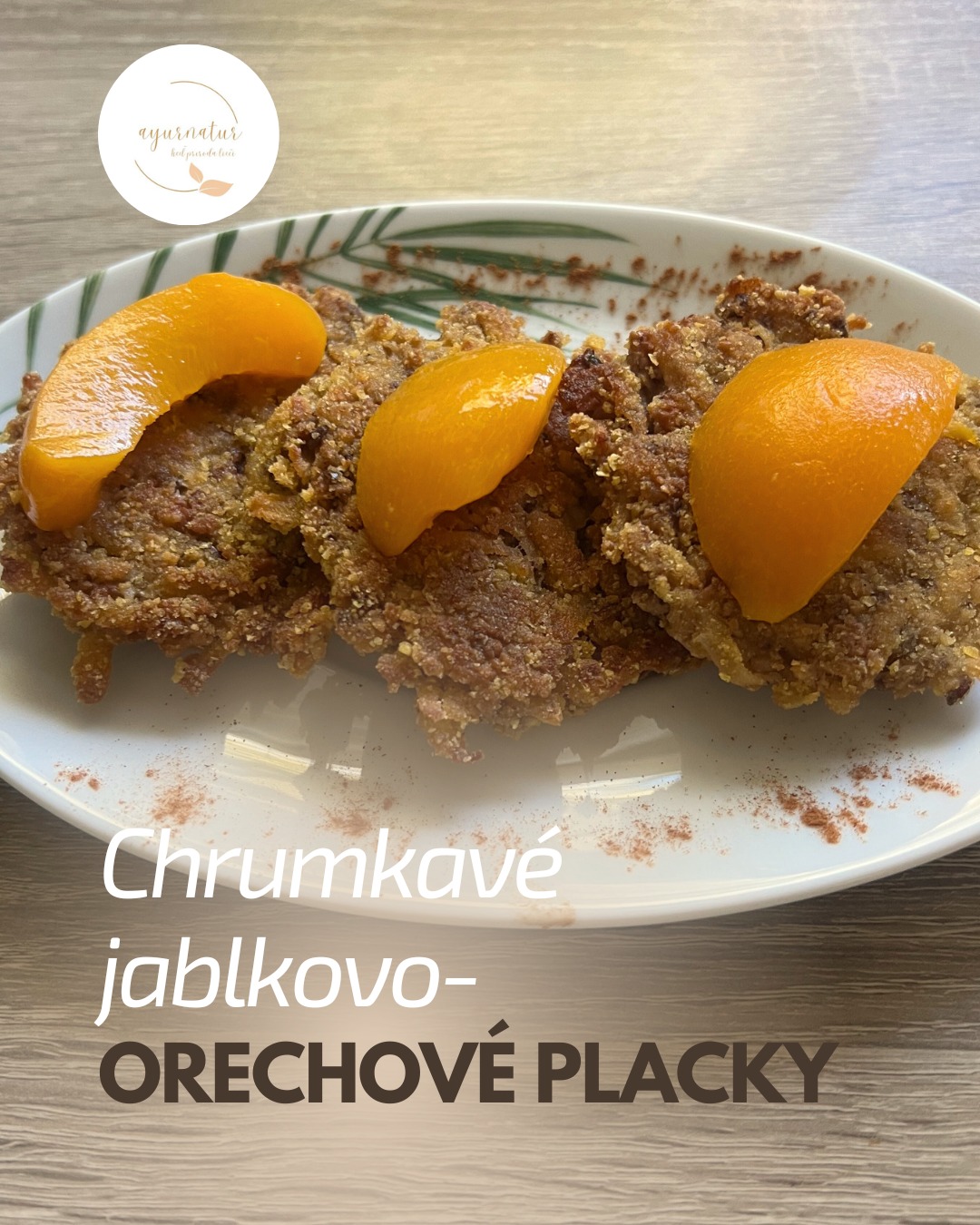 Chrumkavé jablkovo-orechové placky