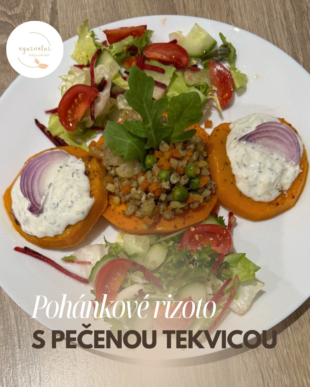 Pohánkové rizoto s pečenou tekvicou