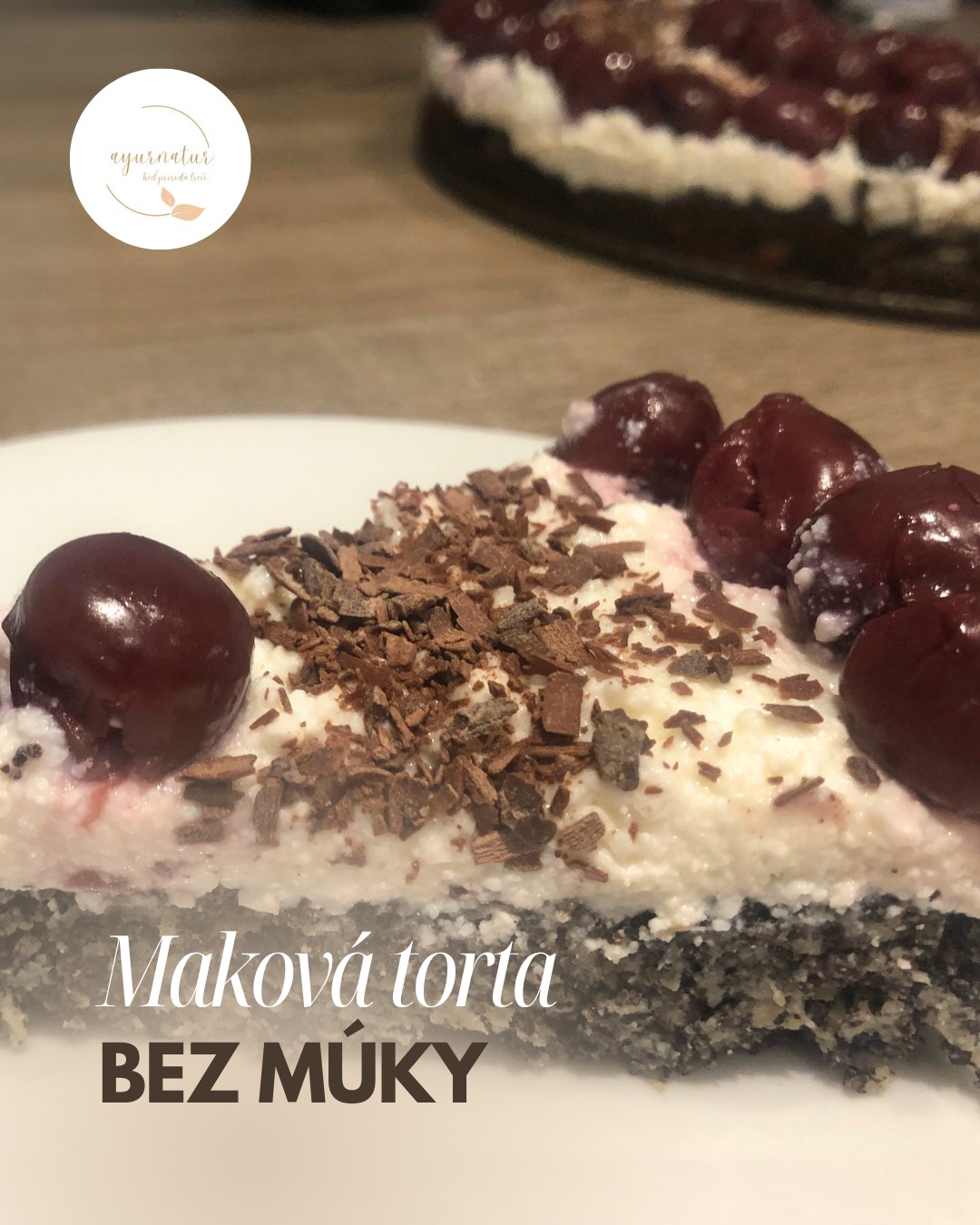 Maková torta bez múky s tvarohovým krémom