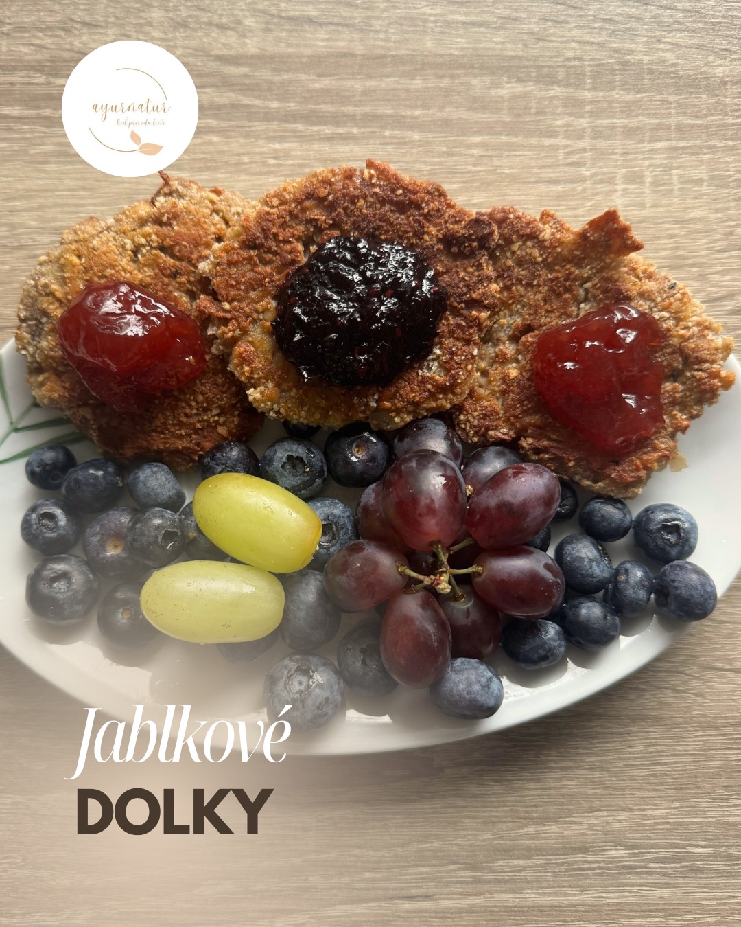 Jablkové dolky s orechmi, konopnými semienkami a mandľovou krustou